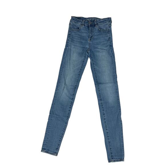 American‎ Eagle Hi-Rise Jegging Skinny Jeans Stretch Denim Pants Women's 2 Long - Picture 1 of 13